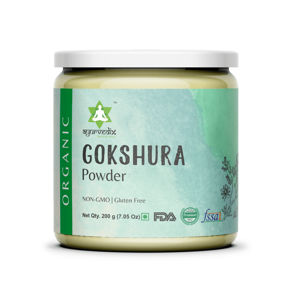 Ayurvedix Organic Gokshura Powder | Grocsy