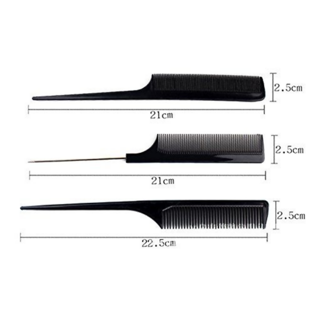Bronson Professional 10 Pcs Combs Set with Multipurpose Styling Comb | Grocsy