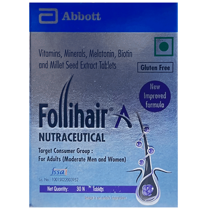 Follihair A Tablets Gluten Free | Grocsy