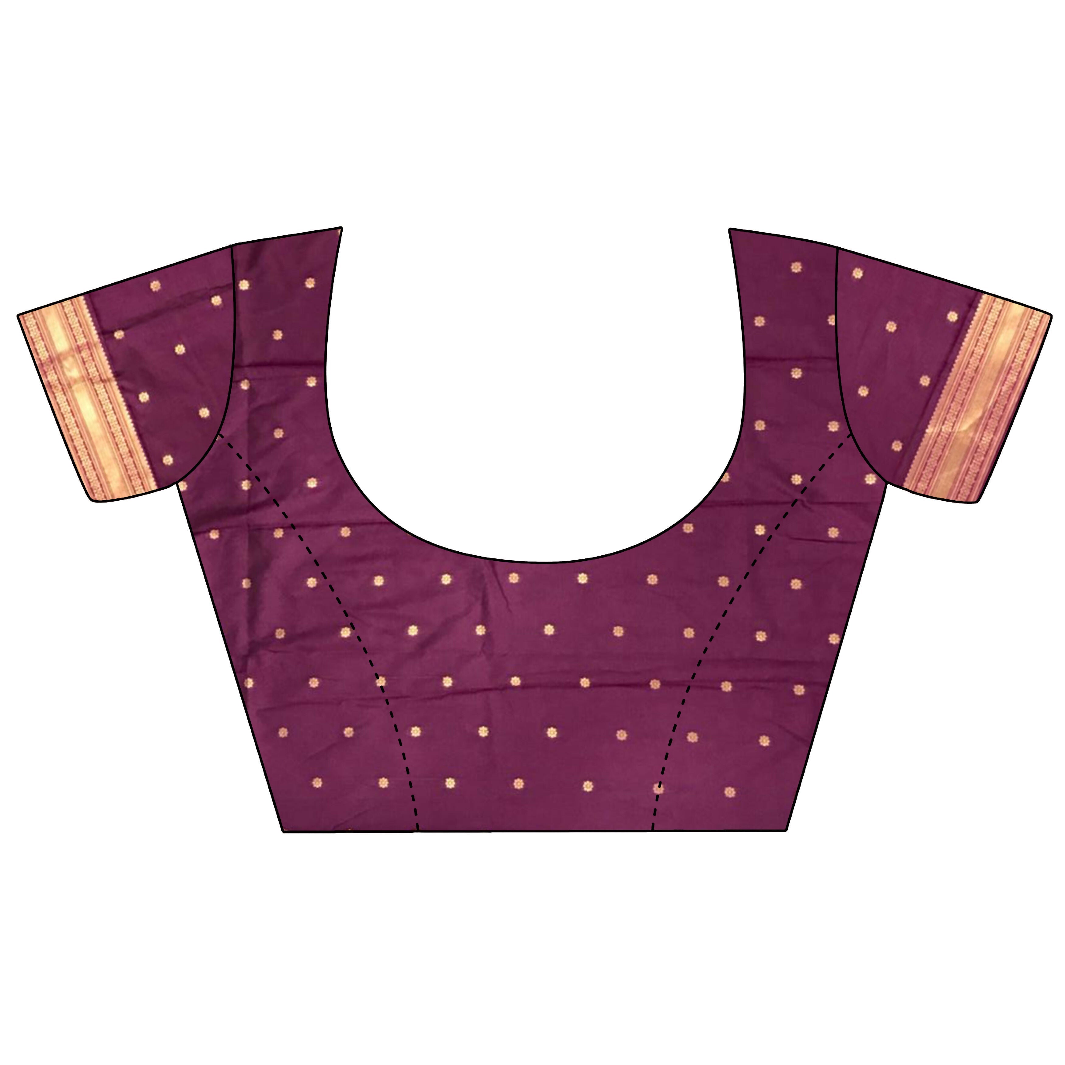 Joban Fashion Maroon Banarasi Soft Silk Woven Saree | Grocsy