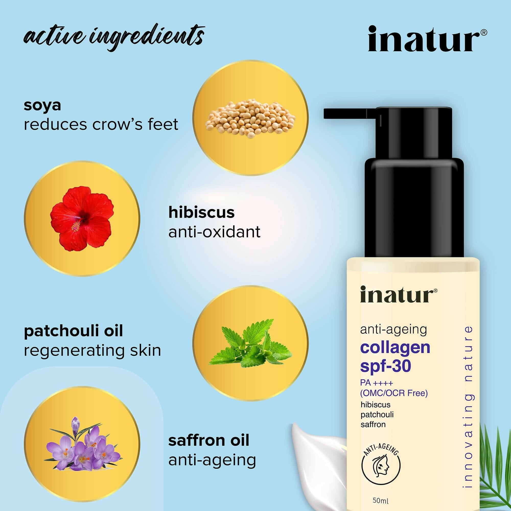 Inatur Collagen Sunscreen SPF30 | Grocsy