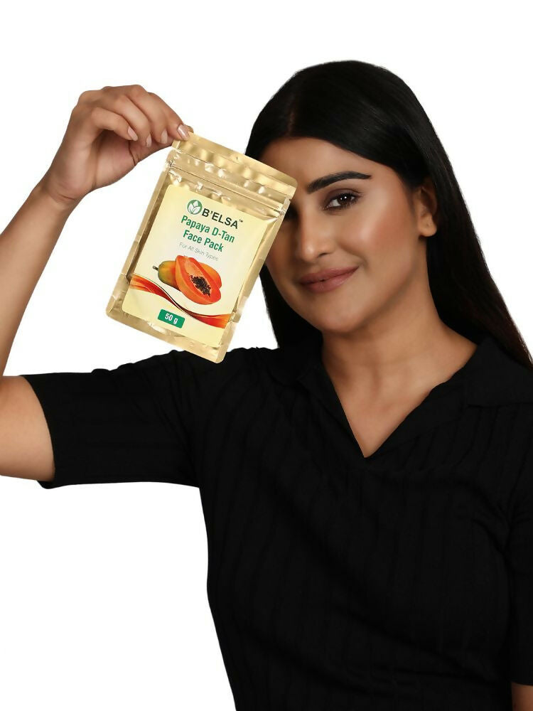 Belsa Herbals Organic Papaya D-Tan Face Pack | Grocsy