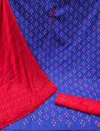 Blue Cotton Printed Unstitched Dress Material - Amara | Grocsy