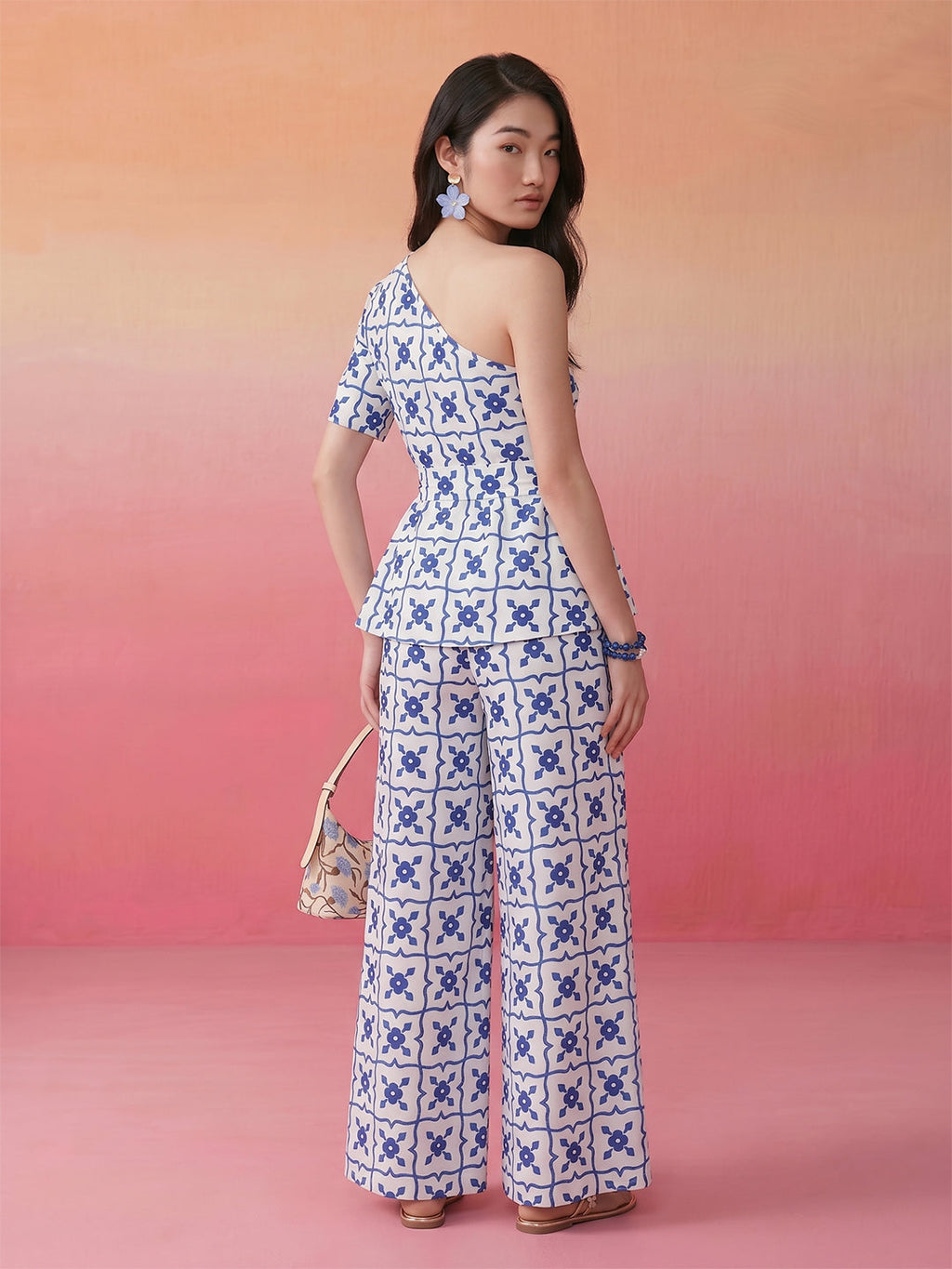 Janasya White Straight Crepe Pant Co-ord Sets | Grocsy