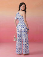 Janasya White Straight Crepe Pant Co-ord Sets | Grocsy