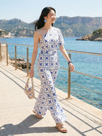 Janasya White Straight Crepe Pant Co-ord Sets | Grocsy