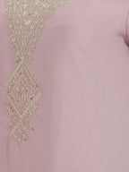 Janasya Lavender Straight Rayon Blend Top, Bottom & Dupatta | Grocsy