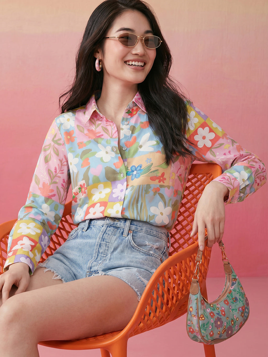 Janasya Multi Shirt Crepe Top | Grocsy