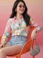 Janasya Multi Shirt Crepe Top | Grocsy