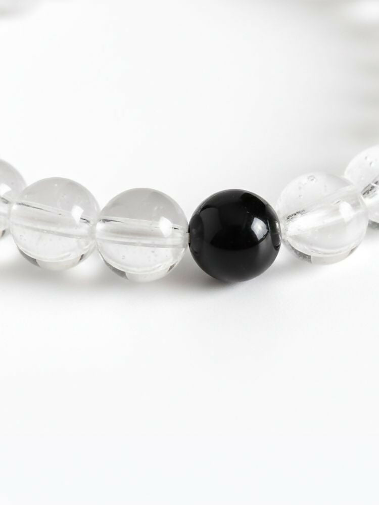 NVR White Crystal Evil Eye Bracelet for Men & Women | Grocsy