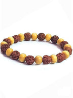 NVR Natural Rudraksha Stretchable Bracelet
