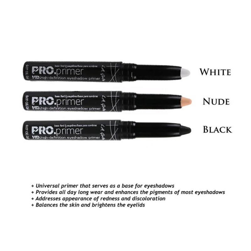 L.A. Girl HD Pro Primer Eyeshadow Stick - White | Grocsy