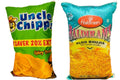 Unique Fashion Pack of 2 Microfibre Filled Reversible Cushion For Kids - Uncle Chips And Haldiram | Grocsy