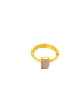 Natural Stone Pink Ring - Ruby Raang | Grocsy