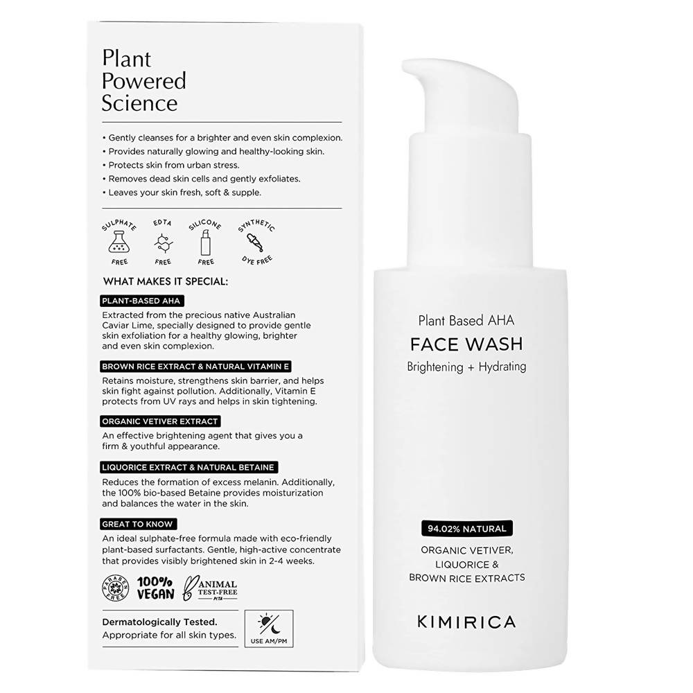 Kimirica Brightening + Hydrating Face Wash | Grocsy