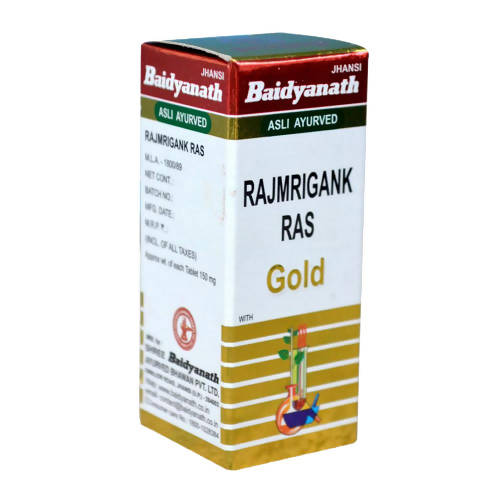 Baidyanath Jhansi Rajmrigank Ras With Gold | Grocsy