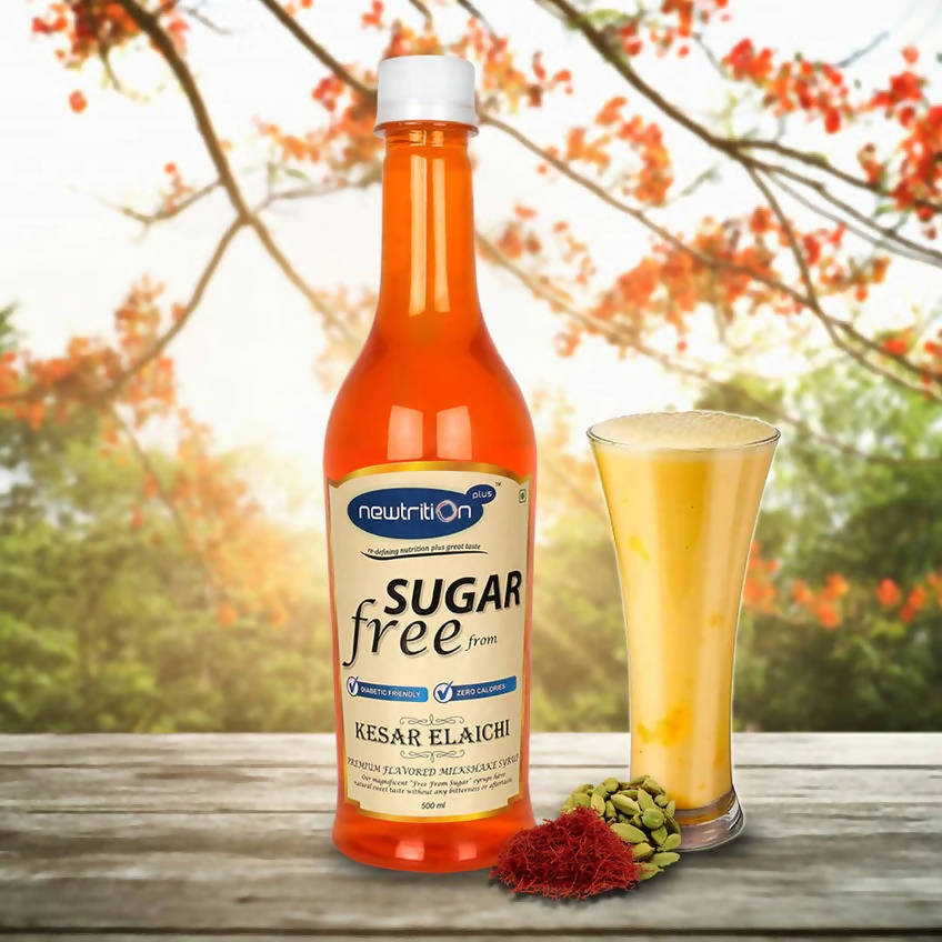 Newtrition Plus Sugar Free Kesar Elaichi Syrup | Grocsy