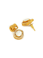 Elephant Studs with Kundan Drops - Ruby Raang | Grocsy
