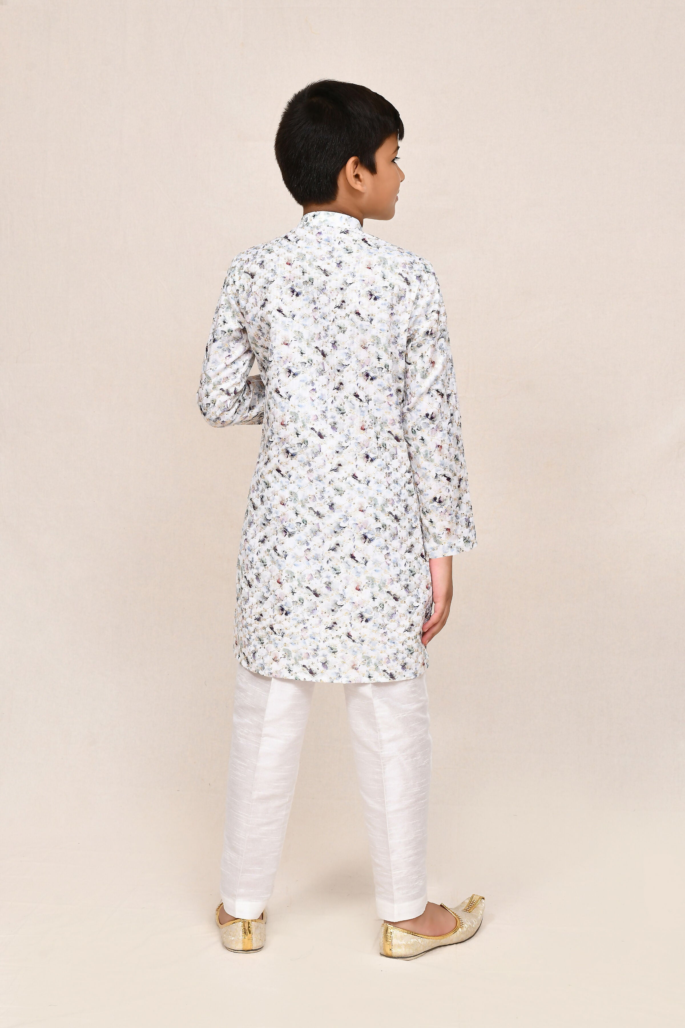 Joban Fashion Cotton White Kurta With Straight Fit Pant | Grocsy