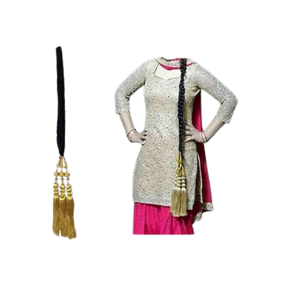 VTN Women's Patiala Shahi Paranda/Parandi Traditional Hair Accessory Braid Tassles | Grocsy