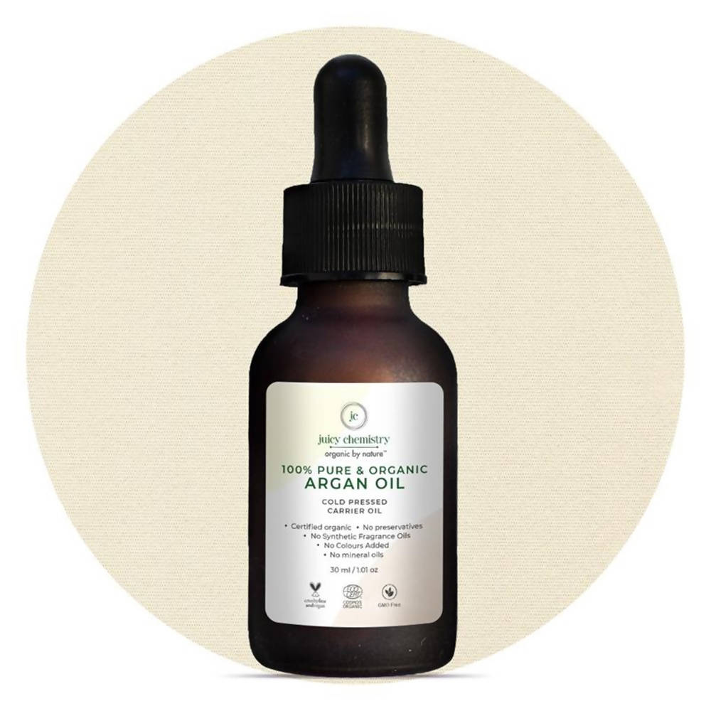 Juicy Chemistry Pure & Organic Argan Cold Pressed Carrier Oil | Grocsy