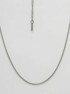 NVR Women's Set of 2 Silver & Gold Rhodium-Plated Minimal Chain | Grocsy