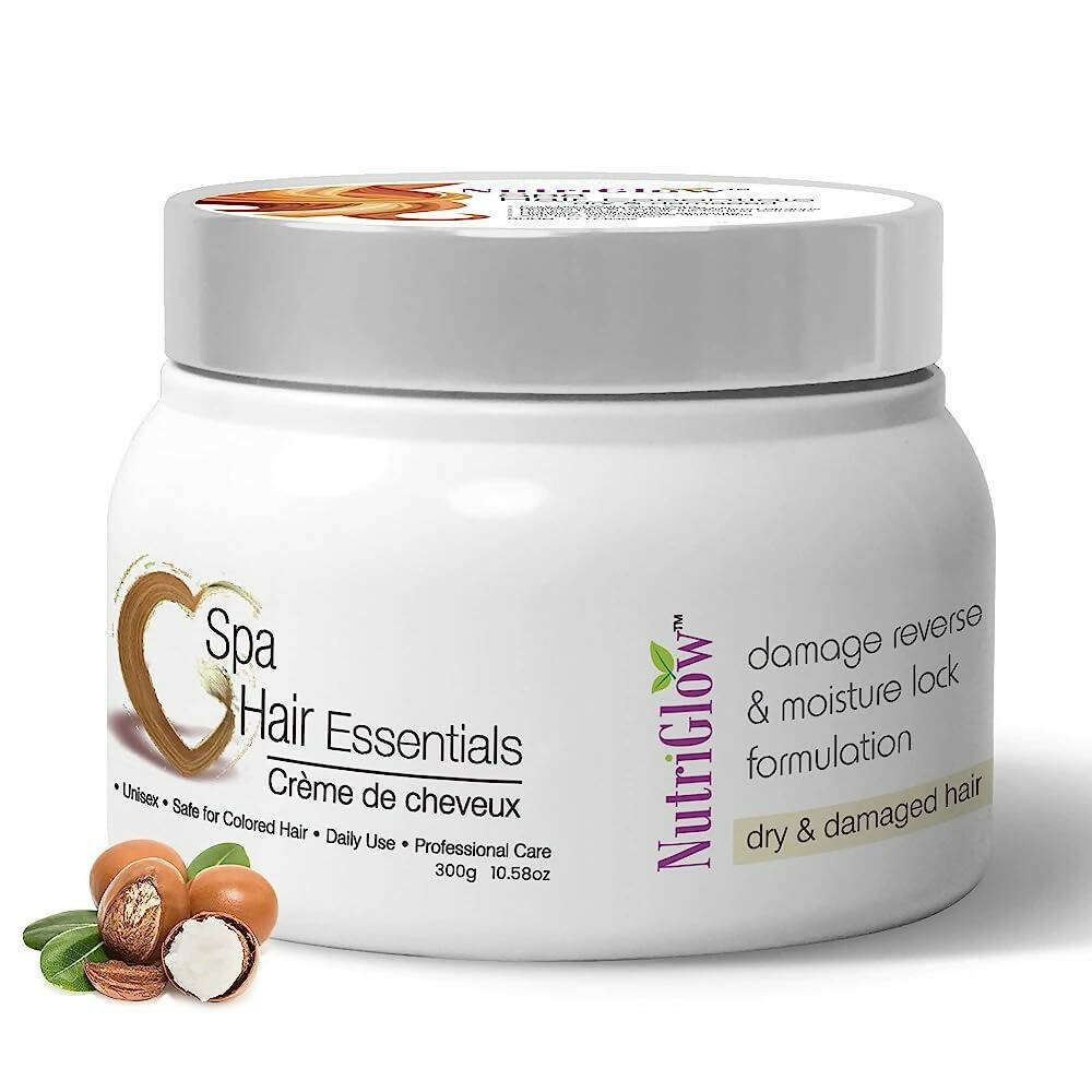 NutriGlow Hair Spa Cream with Damage Reverse & Moisture Lock Formulation for Dry & Damaged Hair | Grocsy