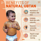 Babyorgano Natural Ubtan Face Pack, Skin Lightening and Tan Removal For Babies | Grocsy