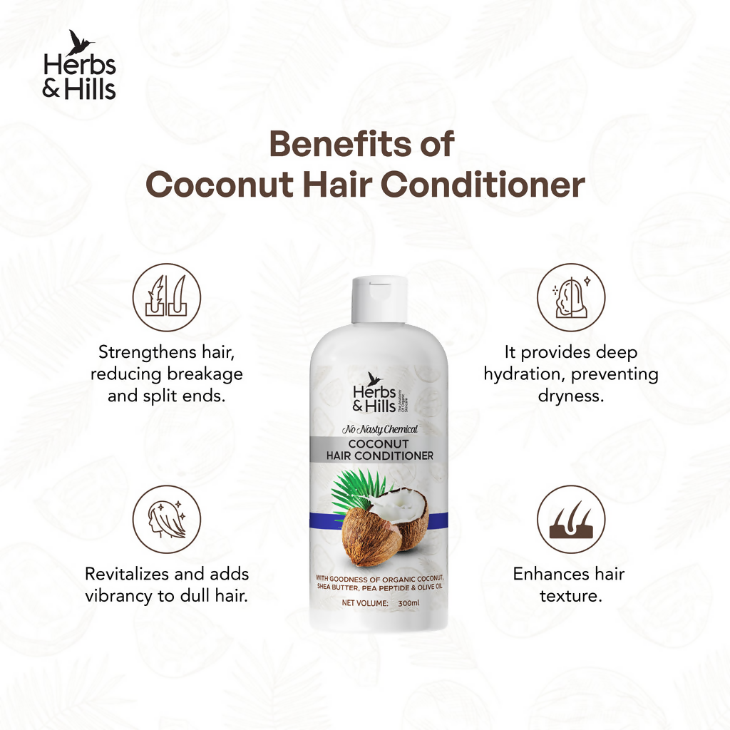 Herbs & Hills Coconut Hair Conditioner | Grocsy