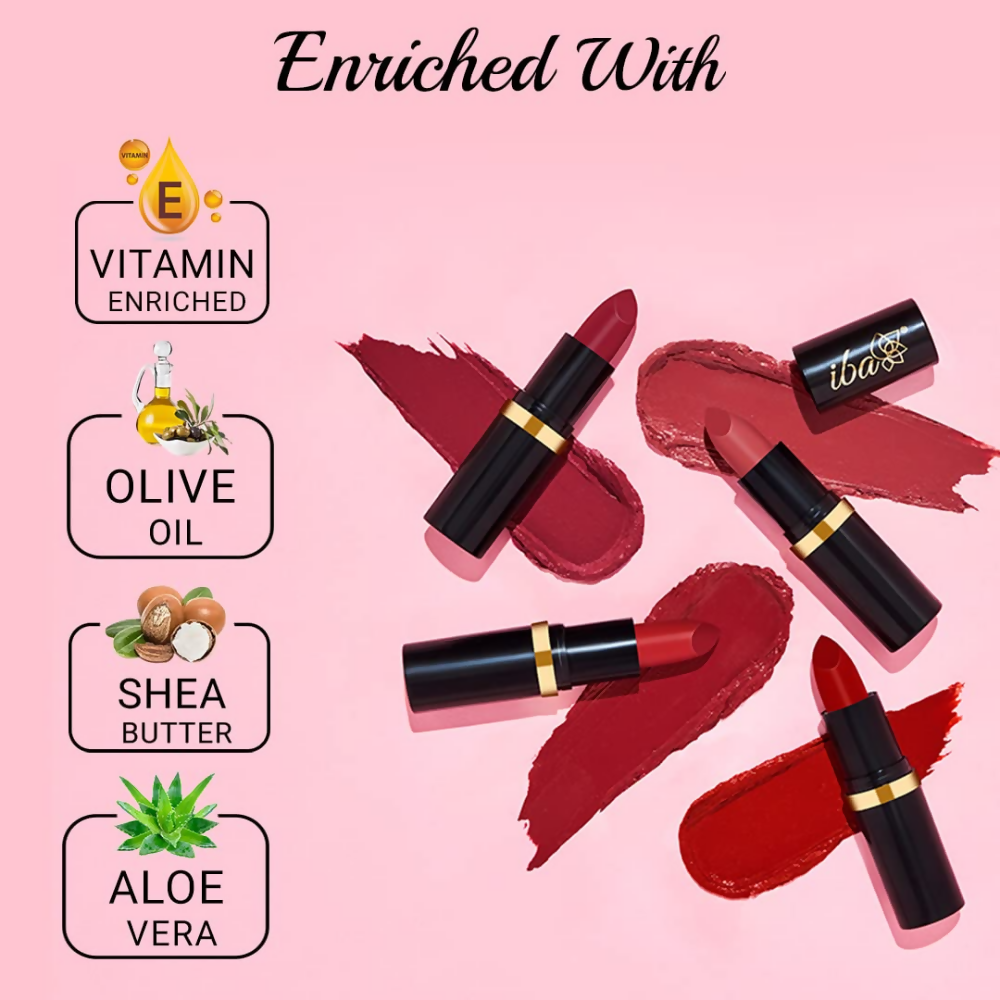 Iba Long Stay Matte Lipstick - M12 Pink Orchid | Grocsy