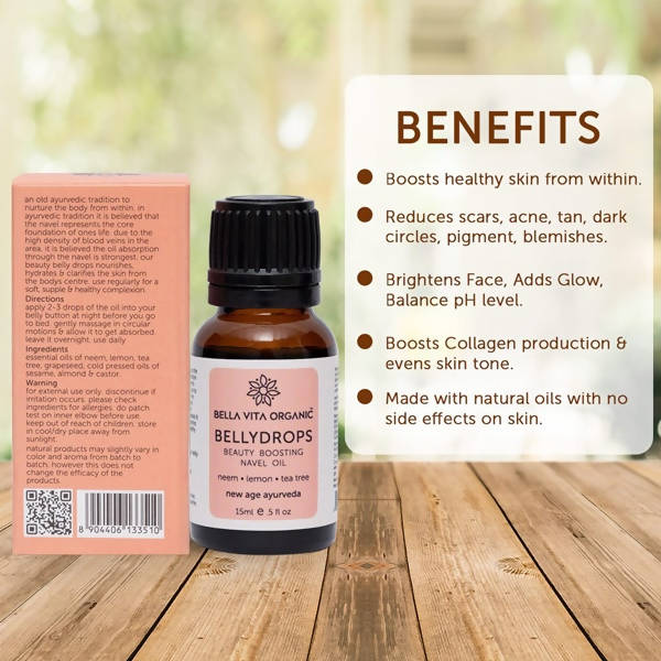 Bella Vita Organic Belly Drops Beauty Boosting Navel Oil | Grocsy