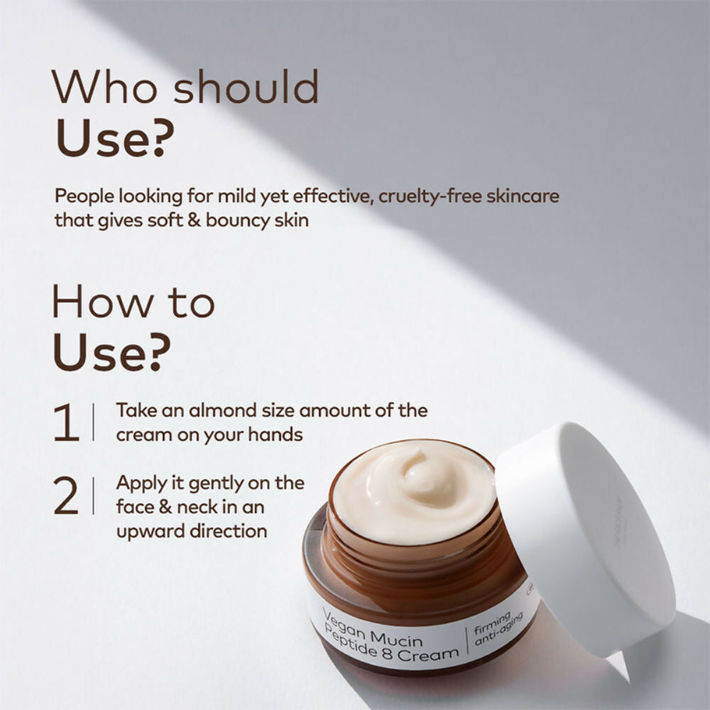 The Face Shop Alltimate Vegan Mucin 8 Peptide Cream | Grocsy