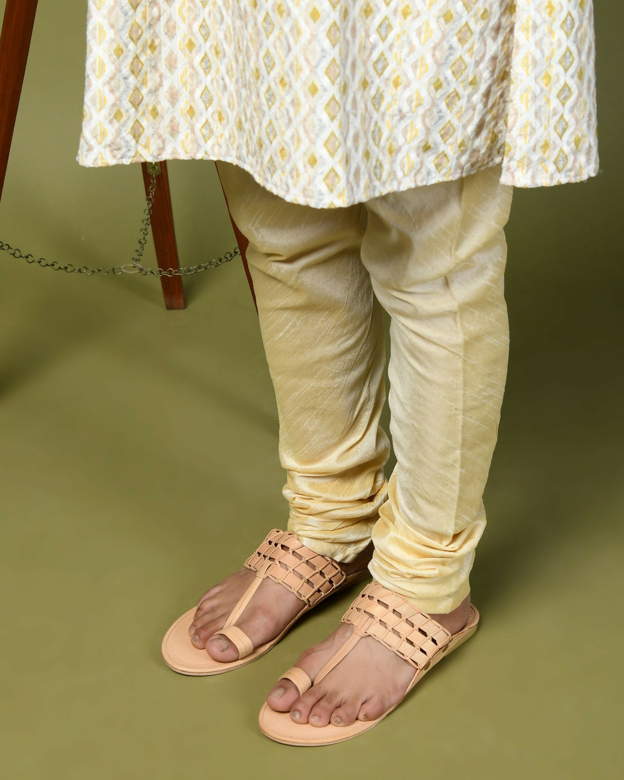 Stepsoft Natural Leather Kolhapuri Chappals For Men – Ideal For Kurta & Ethnic Wear | Grocsy