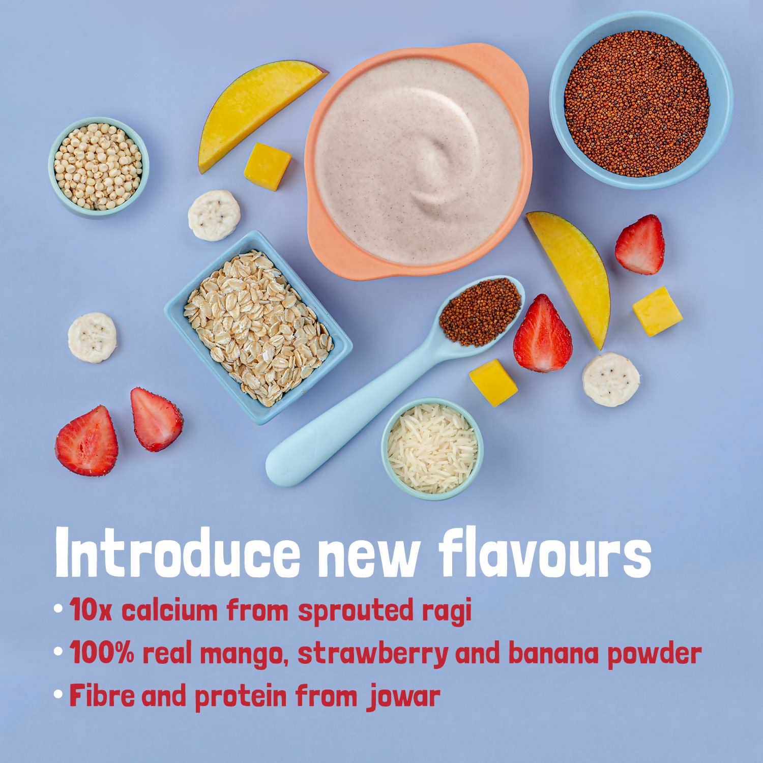 Slurrp Farm Multigrain Millets and Mixed Fruit Cereal with Milk | Grocsy