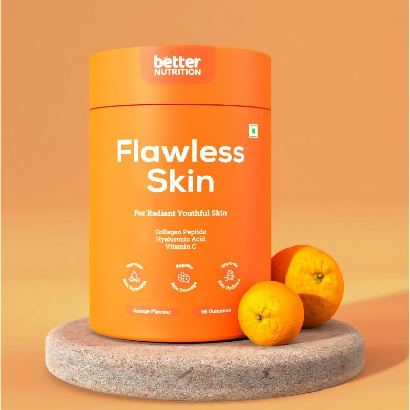 Better Nutrition Flawless Skin Gummies for Skin Hydration, Glowing Skin & Elasticity | Grocsy