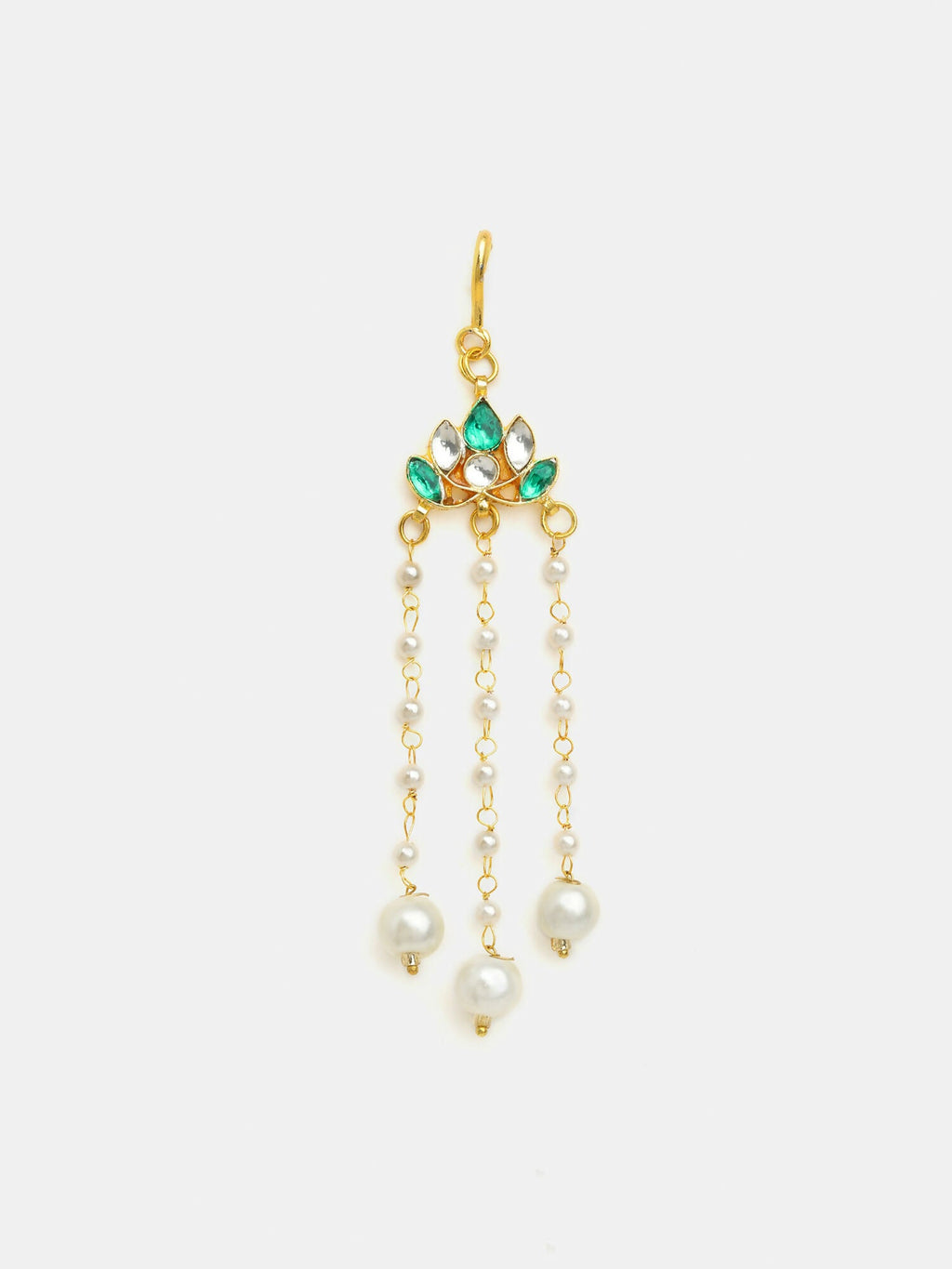 Ruby Raang Lotus Drop Hanging Hair Pin | Grocsy
