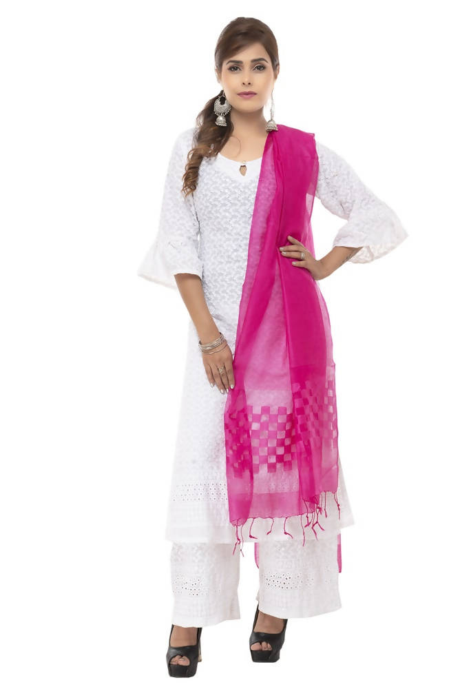 Mominos Fashion Pink Buta Cut Dupatta | Grocsy
