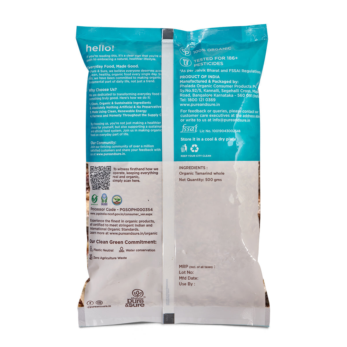 Pure & Sure Organic Tamarind | Grocsy
