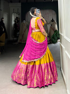 Lehenga Mart Designer Wedding Lehenga Choli For Women - Mustard | Grocsy
