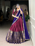 Lehenga Mart Designer Wedding Lehenga Choli For Women - Purple | Grocsy