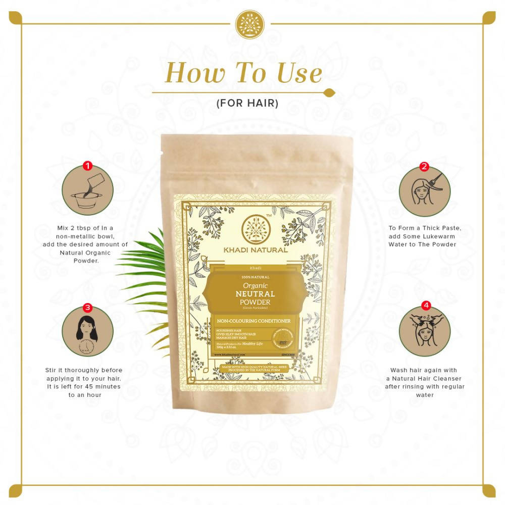 Khadi Natural Organic Neutral Powder | Grocsy