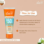 Iba Invisible SPF 50 Pa++++ Sunscreen For All Skin Types Gel Based Oil Free Matte | Grocsy