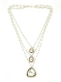 Beaded Layered Kundan Necklaces - Ruby Raang | Grocsy