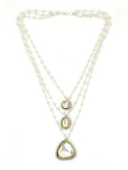 Beaded Layered Kundan Necklaces - Ruby Raang | Grocsy