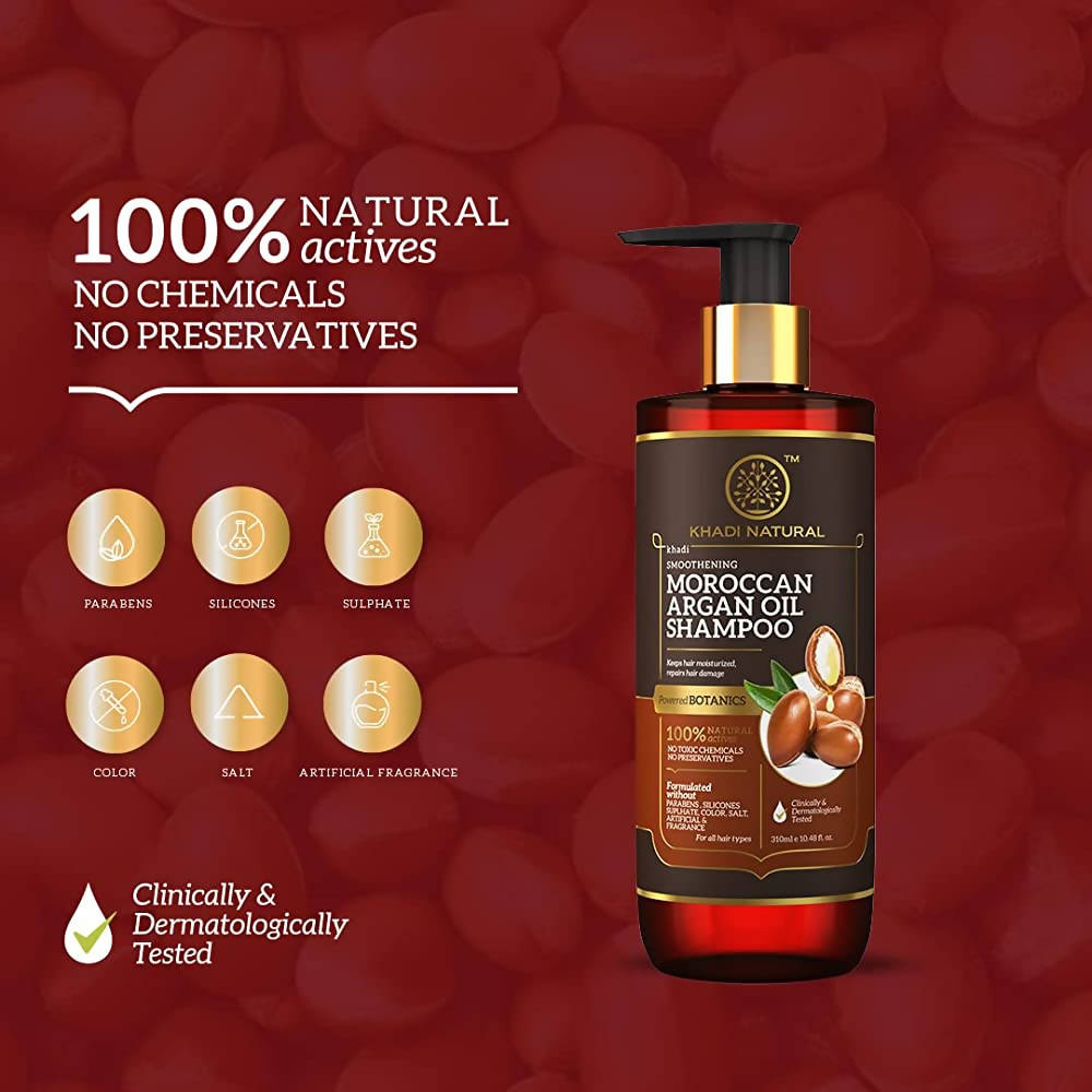 Khadi Natural Moroccan Argan Oil Shampoo | Grocsy