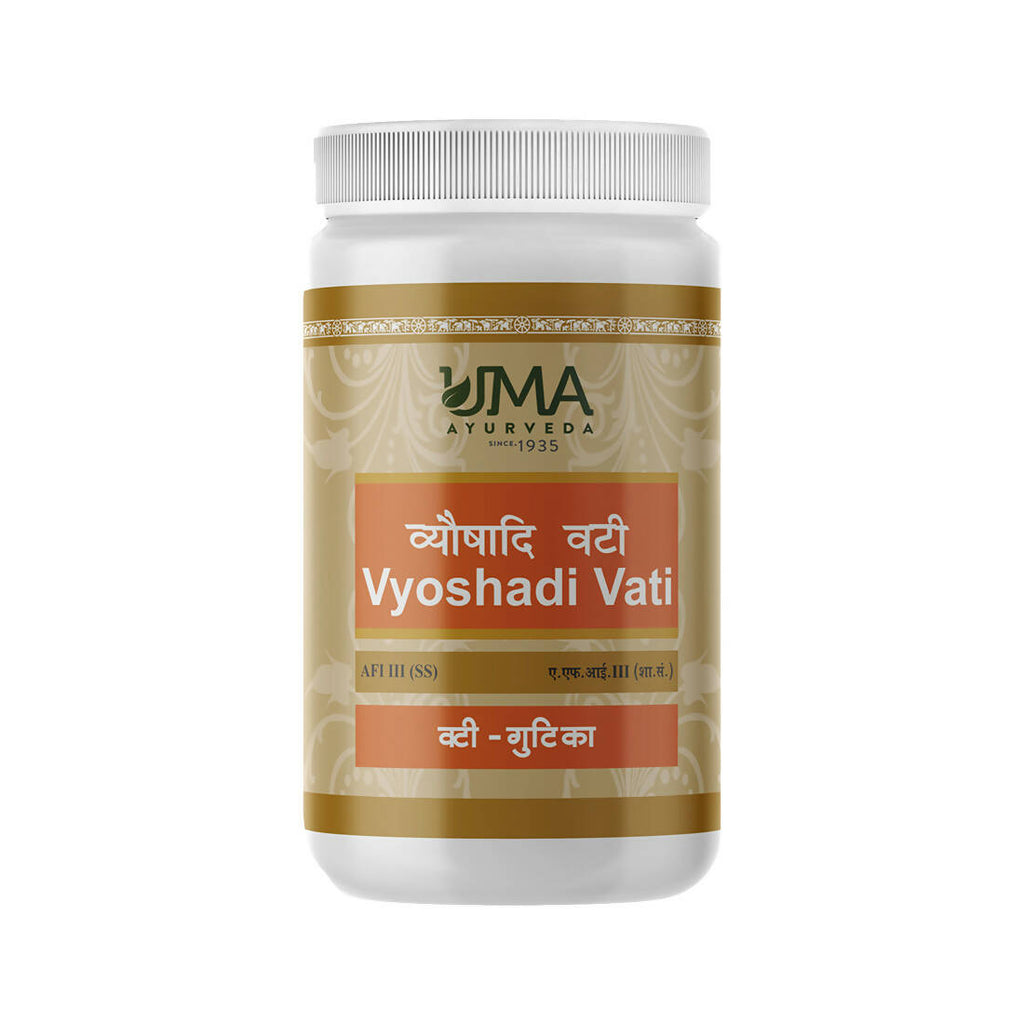 Uma Ayurveda Vyoshadi Vati Tablets | Grocsy