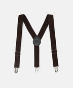 Manet Boys Solid Suspenders - Brown | Grocsy
