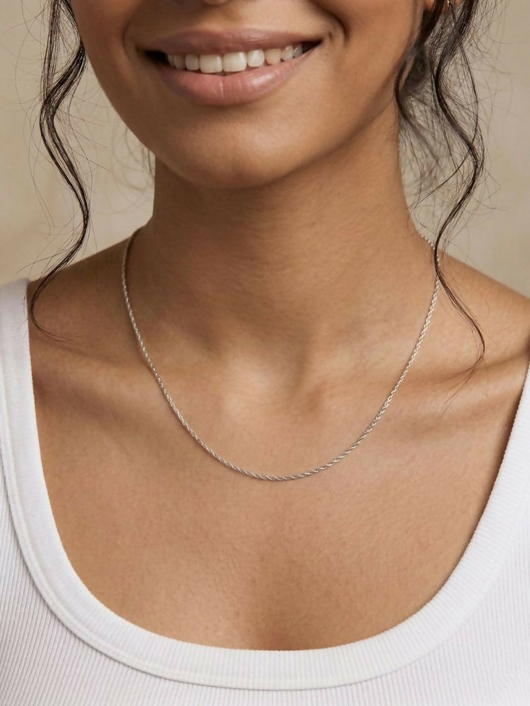 NVR Women German Silver Oxidised Chain | Grocsy