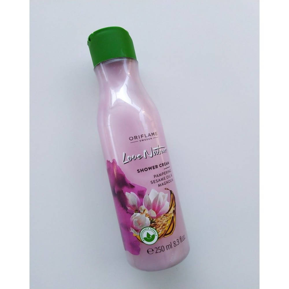 Oriflame Love Nature Shower Cream Pampering Sesame Oil & Magnolia | Grocsy