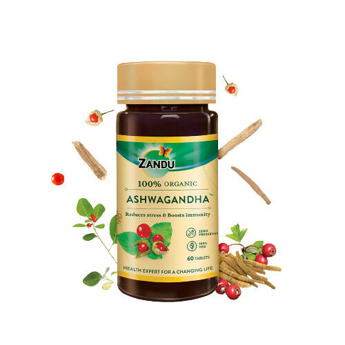 Zandu Ashwagandha Tablets | Grocsy